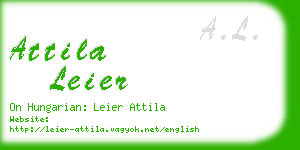 attila leier business card